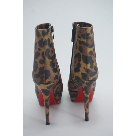 Christian Louboutin Bianca Bootie Size 35.5 NIB $1295 Leopard 120MM Platform - Picture 8 of 10